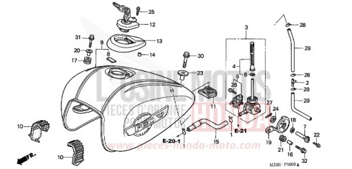 RESERVOIR A CARBURANT GL1500C2 de 2002